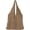 Light Brown, variant on Women Twist Pattern Woolen Yarn Woven Shoulder Bag Top-handle Bag Tote