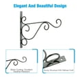 thumbnail image 3 of COSTYLE 2 Pack Hanging Brackets Wall Hooks with Screws for Plant Flower Pot Bird Feeder Lanterns, 3 of 5
