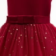 thumbnail image 4 of Flower Girls Tutu Dress Bridesmaid Sparkle Wedding Pageant Dresses Princess Birthday Party Easter Dresses #Red 3-4 Years, 4 of 6