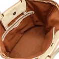 thumbnail image 6 of Pre-Owned TOD'S Gypsy Whipstitch Tote Bag, Shoulder Tote, Leather, Beige, Brown, 6 of 9