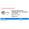thumbnail image 2 of Timing Cover Repair Sleeve - Compatible with 1968 - 1969 MG MGC 2.9L 6-Cylinder, 2 of 2