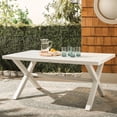 thumbnail image 3 of Safavieh Core Modern Aluminum Outdoor Dining Table, White, 3 of 10