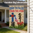 thumbnail image 3 of 11.8 x 17.7 Inch Patriotic Garden Flag USA 250 Years Anniversary Outdoor Decoration for Yard Lawn Porch, American Independence Celebration Garden Decor Flag Polyester, 3 of 5