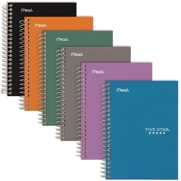 200 Sheets Five Star Advance Cuaderno En Espiral 5 Teas Papel A Rayas 2 Hojas El W 1128818