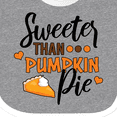 thumbnail image 4 of Inktastic Thanksgiving Sweeter Than Pumpkin Pie Boys or Girls Baby Bib, 4 of 4