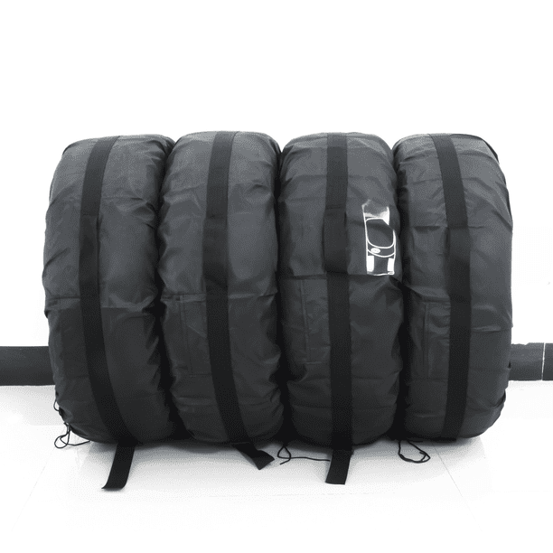 Funda para neumático de coche a prueba de polvo, funda para neumático de repuesto, venta directa de tres colores, funda de poliéster para rueda, resistente al agua