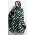 thumbnail image 3 of BrowQuartz Women Men Rain Coat Adults Breathable Waterproof Rainwear Camping Hiking Portable Foldable Raincoat Cloak Jacket Blue Yellow Dot, 3 of 6