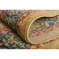 thumbnail image 5 of 3.25' x 5.25' Navy Blue and Olive Green Medallion with Border Rectangular Area Throw Rug, 5 of 8