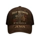 thumbnail image 2 of Gorra de béisbol vintage desgastada y lavada | Gorra de perfil bajo ajustable y desestructurada para hombre y mujer | Mezclilla ligera con estampado | Visera curva, 2 of 6