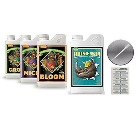 advanced nutrients bloom grow micro 4 liter amp rhino skin skin bundle chart