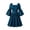 Blue, variant on Women's Renaissance Dress Long Sleeve Medieval Casual Solid Flared Sleeves Witch Fashion Halloween Midi Dress