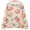 Pale Pink Peach's Pattern, variant on Kids' Hooded Pullover Sweatshirt Casual Tops Long Sleeve Print Hoodies Pocket Watercolor Dog Paw Prints