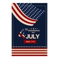 thumbnail image 2 of Nkmbld Patriotic Garden Flag, Independence Day Garden Flag Red White Blue Double Sided Linen Yard Banner for Outdoor Lawn Patio Decoration, 2 of 8