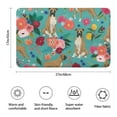 thumbnail image 3 of BoxerDog and Pioneer Flower Bathroom Rugs Mat,Non Slip Microfiber Bathroom Rug,Rubber Backing,Soft Bathroom Mats for Bathroom Floor,Tub and Shower,17x27in(43x68cm), 3 of 5