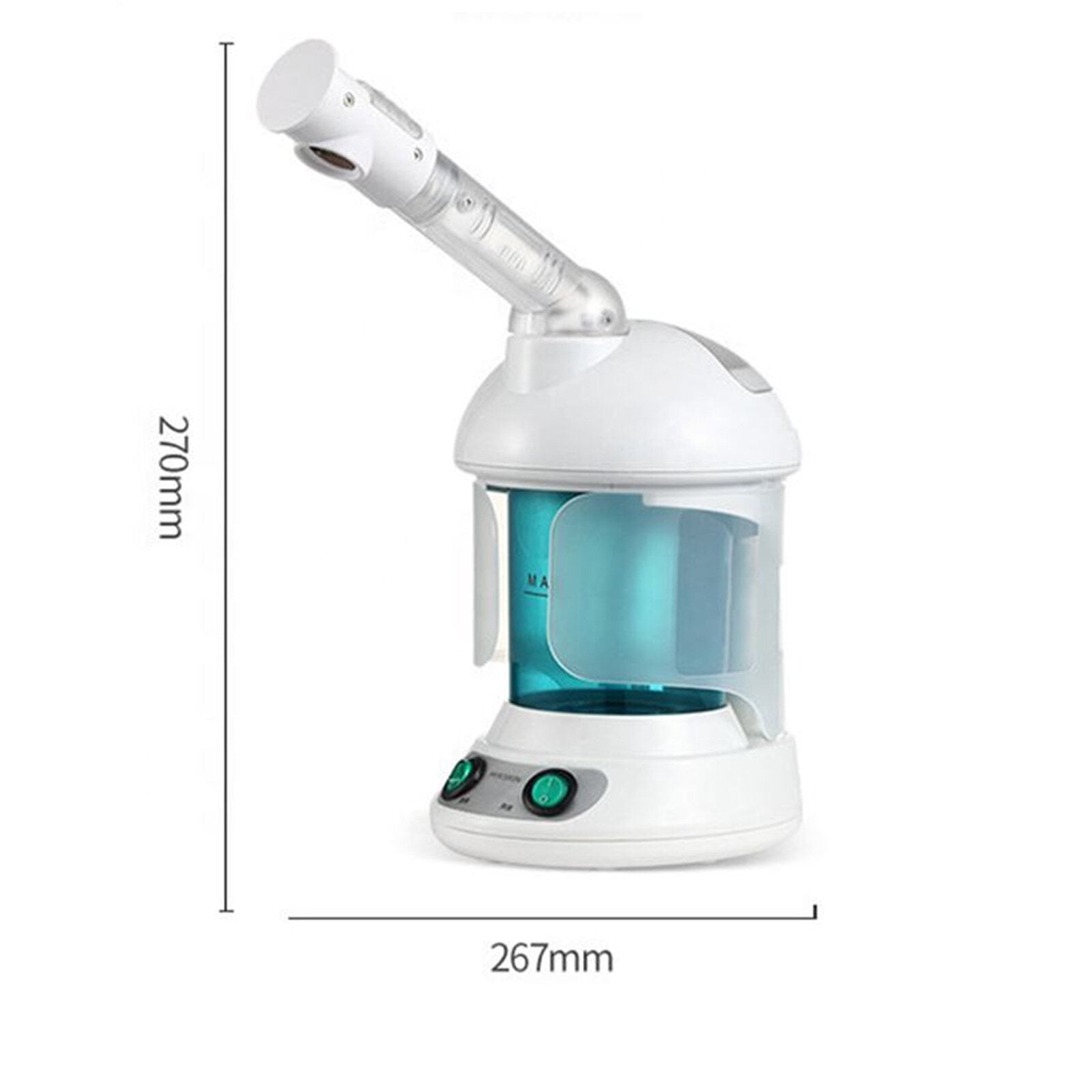 Hinzonek Ionic Facial Steamer, Face Humidifier, Ozone Steamer with 360° Rotatable Arm,Pores Steam Skin Clean Sauna Beauty,Nose&Face Mist Thermal Steamer for Home Facial Sauna Spa