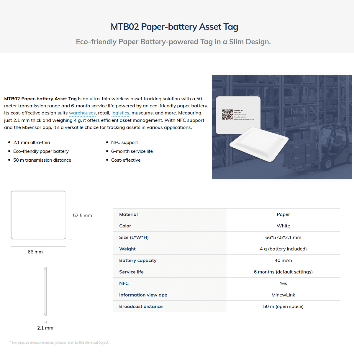 3PCS MINEW MTB02 Paper-battery Asset Tag IoT Device BLE Tracking Sticker ultra Thin NFC iBeacon Bluetooth Beacon for Asset Management Tracking System