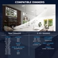 thumbnail image 5 of LUXRITE 4-Head Rectangular Regressed Gimbal LED Recessed light, 360 + 15 Swivel, 5CCT, 15W, 1000LM, 60, Dimmable 4 Pack, 5 of 7
