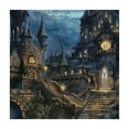 thumbnail image 4 of Acheng Gothic Architecture Square Tablecloth with Elastic Edge 100% Polyester Fiber 46*46, 4 of 8