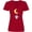 Red, variant on Inktastic Cute Fairy, Fairy On The Moon, Fairy On A Swing Women's V-Neck T-Shirt