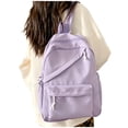 thumbnail image 4 of Fgnfyis Backpack for Kids Fresh Minimalist High Capacity Casual Daypack College Students Travel School Backpack Purple, 4 of 4