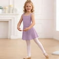 thumbnail image 6 of AHTJRT Girls Sleeveless Tennis Dress Dance Ballet Leotards Square Neck Dress Summer Spring School Active Sports Outfits Red 5-6 Years, 6 of 7