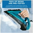thumbnail image 3 of Tfal Ultraglide Plus Steam Iron, Black and Turquoise, 3 of 7
