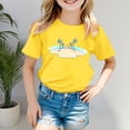 thumbnail image 2 of Vêtements pour Filles T-Shirts à Manches Courtes Imprimés pour Filles Col Ras du Cou Vêtements d'Été pour Ado Fille Vêtements pour Filles 6-7 Ans Mode Fille, 2 of 4