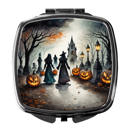 Vampires Spooky Halloween Compact Mirror 2.75 in x 3 in