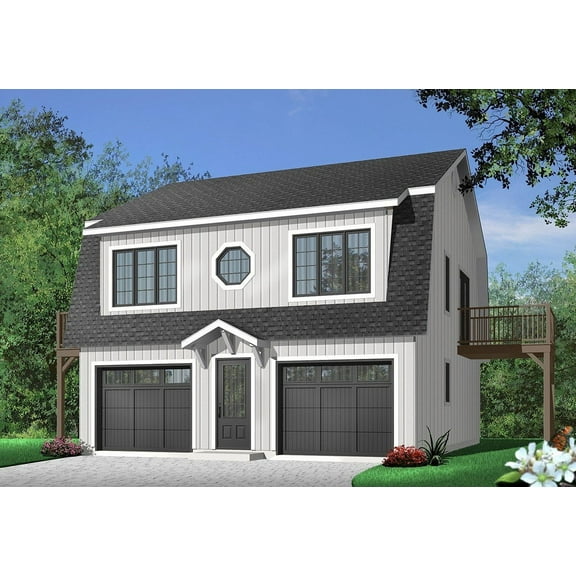 728-2931: Garage apartment Small & affordable 2 Bed, 2 Bath Luxury Home Plan, 992 Sq Ft: Full Blueprints with License to Build by Home Plan Marketplace - Lesuto