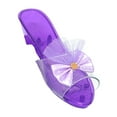 thumbnail image 3 of MERIGLARE Princess Dress up Shoes Decor Toy Slippers for Cosplay Themed Party Birthday purple, 3 of 8
