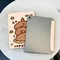 thumbnail image 2 of Tuohive Cartoon Capybara iPad Case for iPad 10th Generation(2022//2023) 10.9in Auto Wake Sleep TPU Smart Stand Back Cover with Pencil Holder, 2 of 9