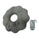 thumbnail image 3 of Cojín inflable con forma de donut, almohada tipo donut, fácil de limpiar, almohada flocada para el coxis, ideal para trenes, camping, sofás, oficinas válvula de resorte, 3 of 10