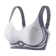 thumbnail image 1 of Bocqde Seamless Sport Bras for Women Plus Size Stretch Breathable Wire-Free Gathering Push Up Yoga Bra Rhinestones Soft Support Full Coverage Bra with Adjustable Strap, M-4XL, 1 of 3