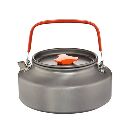 

Worallymy Widesea Outdoor Kettle with Handle Teapot Camping Hiking Drinkware Washable Reusable Aluminum Anti-scalding Picnic Drinking 1.6L