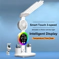 thumbnail image 5 of Multifunctional LED Desk Lamp with Built-in Fan & Color Changing Night Light, Dimmable Brightness, Plug-in Use, Compact Modern Lamp for Home Office Dorm Bedside, Ideal Holiday Gift, 5 of 12