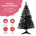 thumbnail image 2 of Árbol de Navidad con forma de ojo de sanguijuela negra de 4 pies con luces, 2 of 6