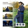 thumbnail image 4 of Resistance Men's Canvas Western Duster Coat Long Cowboy Workwear Jacket, 4 of 5