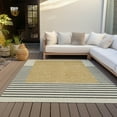 thumbnail image 6 of Addison Rugs Chantille Indoor/Outdoor Transitional Stripes Gold Washable Rectangle Rug, 10' x 14', 6 of 6