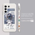 thumbnail image 3 of Case For VIVO S5 S6 S7 S9 S10 S15 S16 S16E T1 V15 V20 V23 PRO 5G Simple Liquid Silicone Case Funny Astronaut Spacewalk, 3 of 5