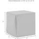 thumbnail image 4 of Funda para mesa auxiliar de patio Crosley Furniture, impermeable, gris, 4 of 6