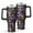 Halloween Bat Moon, variant on Halloween Bat Pattern Tumbler with Handle and Lid,40oz Double Wall Vacuum Insulated Tumbler,Cups Gift for Women and Men