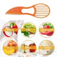thumbnail image 3 of Cuchillo para aguacate, cortador de aguacate de plástico con funda, cuchillo para kiwi, cortador de aguacate, cortador de fruta multifunción, 3 of 6