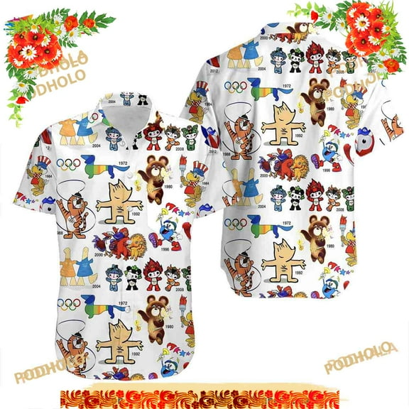 The Olympic Mascot 3D All Over Print Hawaiian Shirt