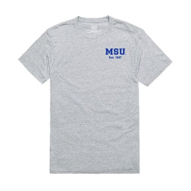 W Republic Apparel 528-134-HGY-03 Morehead State University Practice Tee for Men, Heather Grey - Large