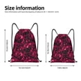 thumbnail image 2 of Saiise Burgundy Tie Dye Pattern Sports Drawstring Backpack - String Swim Gym Bag with Wet Proof Pocket for Women&Men-Small, 2 of 6