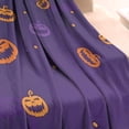 thumbnail image 3 of Halloween Pumpkin Dots Pattern Blanket,Comfortable Soft Flannel Throw Blanket,All Season,Warm Lightweight Blankets for Sofa Bed Couch Living Room Chair,30"x40", 3 of 4