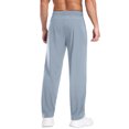 thumbnail image 3 of GIRUNS Men's Sweatpants Quick Dry Running Workout Athletic Pants with Zip Pockets Light Blue XL, 3 of 8