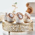 thumbnail image 4 of ziyahi Dessert Cookies Cupcake Stand Dining Display Serving Plate Gold 30cm, 4 of 9