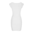 thumbnail image 5 of IROINNID Wedding Guest Dresses for Women Evening Night Formal Fall Dress Spring Summer Camis Sleeveless Round Neck Dress Trendy Sheath Dress,White, 5 of 8