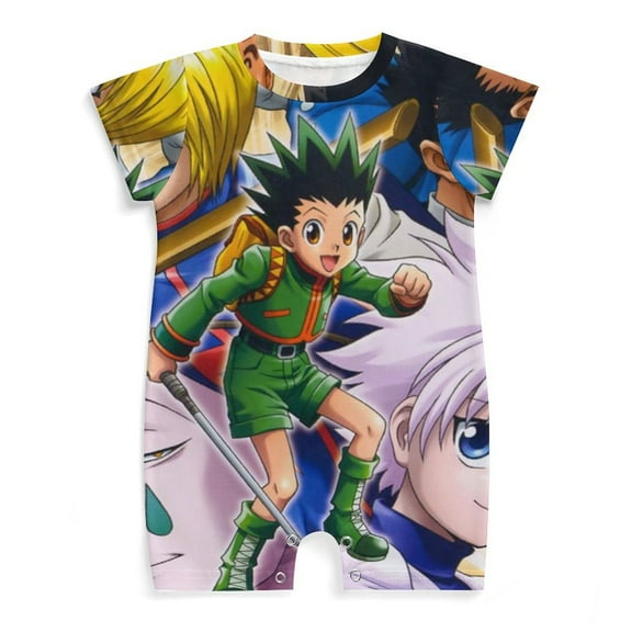 Anime Hunter X Hunter Baby Romper Jumpsuit Summer Short Sleeve One-Piece Outfit Clothing Set Newborn Infant Toddler Bodysuits
